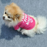 Lovely Pet Dog Puppy Clothes Cute Cotton Short Sleeve T-Shirt Apparel