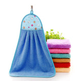 Thick Microfiber Hand Kitchen Towel Hanging Cloth Soft Absorbent