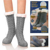Women 1 Pair Huggle Slipper Thicken Thermal Wool Cashmere Snow Socks