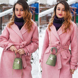 Women's PU Leather Bucket Small Crossbody Shoulder Chain Bag