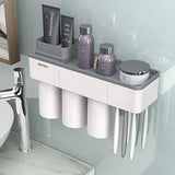 Magnetic Adsorption Wall Mount Cleanser Holder Storage Rack Bathroom Accessories Set