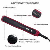Unisex Dual-Purpose Hair Straight Styler Straightener Hair Curler Curling Ceramics Styling Combs Stick