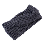 1pc Women Cross Twist Warm Wool Hair Band Accessories Handmade Crochet Knitted Headwrap