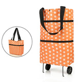 Pull Cart Trolley Wheels Foldable Reusable Organizer Shopping Bag