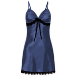 Women Nighte Lace Bow Lingerie Babydoll Seamless Nightwear Dress