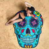 Printed Fruit Food Round Chiffon Round Beach Towels Home Decor Boho Style
