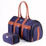 Travel Waterproof Men's Leather Overnight Hand Luggage Weekend Bag