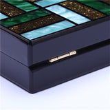 Gnirue Acrylic Handbags Women Clutch Cute Green Gold Luxury Square Vintage