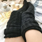 Women Anime Cartoon Knitting Lolita Cosplay Loose JK Woolen Stockings