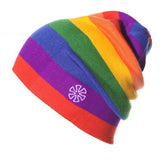Outdoor Beanies Cap Casual Striped Knitted Hat Headwear Snowboarding Skiing