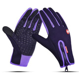 Touch Screen Windproof Sport Unisex Fleece Thermal Warm Anti-slip Cycling Gloves