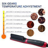 Unisex Dual-Purpose Hair Straight Styler Straightener Hair Curler Curling Ceramics Styling Combs Stick