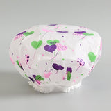 1PC Waterproof Thicken Lovely Bath Hat Solid Color One-Off Elastic Shower Cap