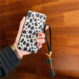 Colorful Leopard Print iPhone XS Max XR X 6 6s 7 8 plus Back Cover Luxury Soft Cases Capa