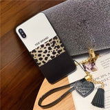 Colorful Leopard Print iPhone XS Max XR X 6 6s 7 8 plus Back Cover Luxury Soft Cases Capa