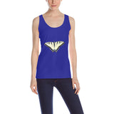 Yellow Tiger Swallowtail Butterfly Women's Tank Top(Made in USA,Ship to USA Only)