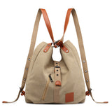 Canvas Women Shoulder High Quality Multifunction Back Pack Travel Bag Large Capacity