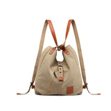 Canvas Women Shoulder High Quality Multifunction Back Pack Travel Bag Large Capacity