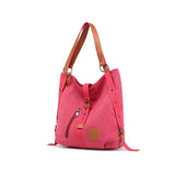 Canvas Women Shoulder High Quality Multifunction Back Pack Travel Bag Large Capacity