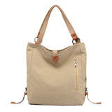 Canvas Women Shoulder High Quality Multifunction Back Pack Travel Bag Large Capacity