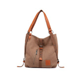 Canvas Women Shoulder High Quality Multifunction Back Pack Travel Bag Large Capacity