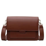 Woman PU Leather Small Square Light Simple Waterproof Shoulder Bag