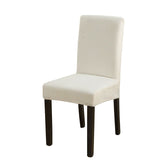 Solid Jacquard Chair Covers Spandex Dining Room Office Banquet