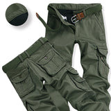 Men's Thick Warm Cargo Fleece Pockets Fur Loose Baggy Pants