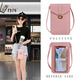 Women's Crossbody PU Leather Wallet Retro Buckle Soft Shoulder Bag