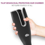 LCD Full Automatic Hair Curling Iron Air Rotating Portable Spin N Wand