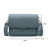 Woman PU Leather Small Square Light Simple Waterproof Shoulder Bag