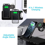 Fast Wireless iPhone Apple Watch 4 in 1 Foldable Charging Dock Station