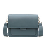Woman PU Leather Small Square Light Simple Waterproof Shoulder Bag