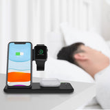Fast Wireless iPhone Apple Watch 4 in 1 Foldable Charging Dock Station