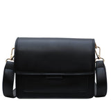 Woman PU Leather Small Square Light Simple Waterproof Shoulder Bag