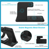 Fast Wireless iPhone Apple Watch 4 in 1 Foldable Charging Dock Station