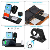Fast Wireless iPhone Apple Watch 4 in 1 Foldable Charging Dock Station