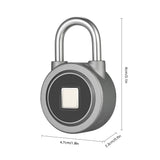 Fingerprint Smart Keyless Waterproof APP Button Password Unlock Anti-Theft Padlock Door Lock