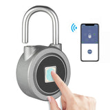 Fingerprint Smart Keyless Waterproof APP Button Password Unlock Anti-Theft Padlock Door Lock
