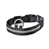 Nylon LED Pet Collar Night Safety Flashing Glow In The Dark