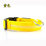 Nylon LED Pet Collar Night Safety Flashing Glow In The Dark