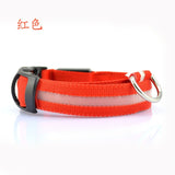 Nylon LED Pet Collar Night Safety Flashing Glow In The Dark