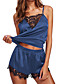 Women's Lace Satin & Silk Suits Nightwear Solid Colors Square Neck