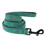 Custom Leather Personalized Pet Tag Collar Leash Lead Small Medium Large Dogs