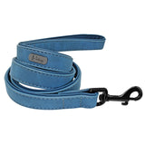 Custom Leather Personalized Pet Tag Collar Leash Lead Small Medium Large Dogs