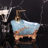 European Liquid Soap Bottle Resin Bathtub Shape Dispenser
