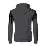 Men's Hooded Sweatshirt Drawstring Sportswear Two Piece Outfit Set