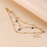 Minimalist Bobo Pearl Eye Pendant Ankle Bracelet