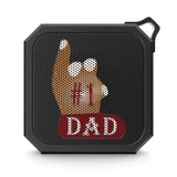 #1 Dad Red White Finger Points Up Blackwater Outdoor Bluetooth Speaker