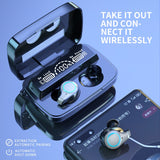 Bluetooth Wireless Mic Sports Waterproof TWS Touch Control Earbuds